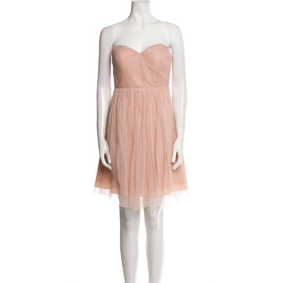 Jenny Yoo Wren Convertible Mini Tulle Dress Soft Blush Womens size 2 - Picture 1 of 10